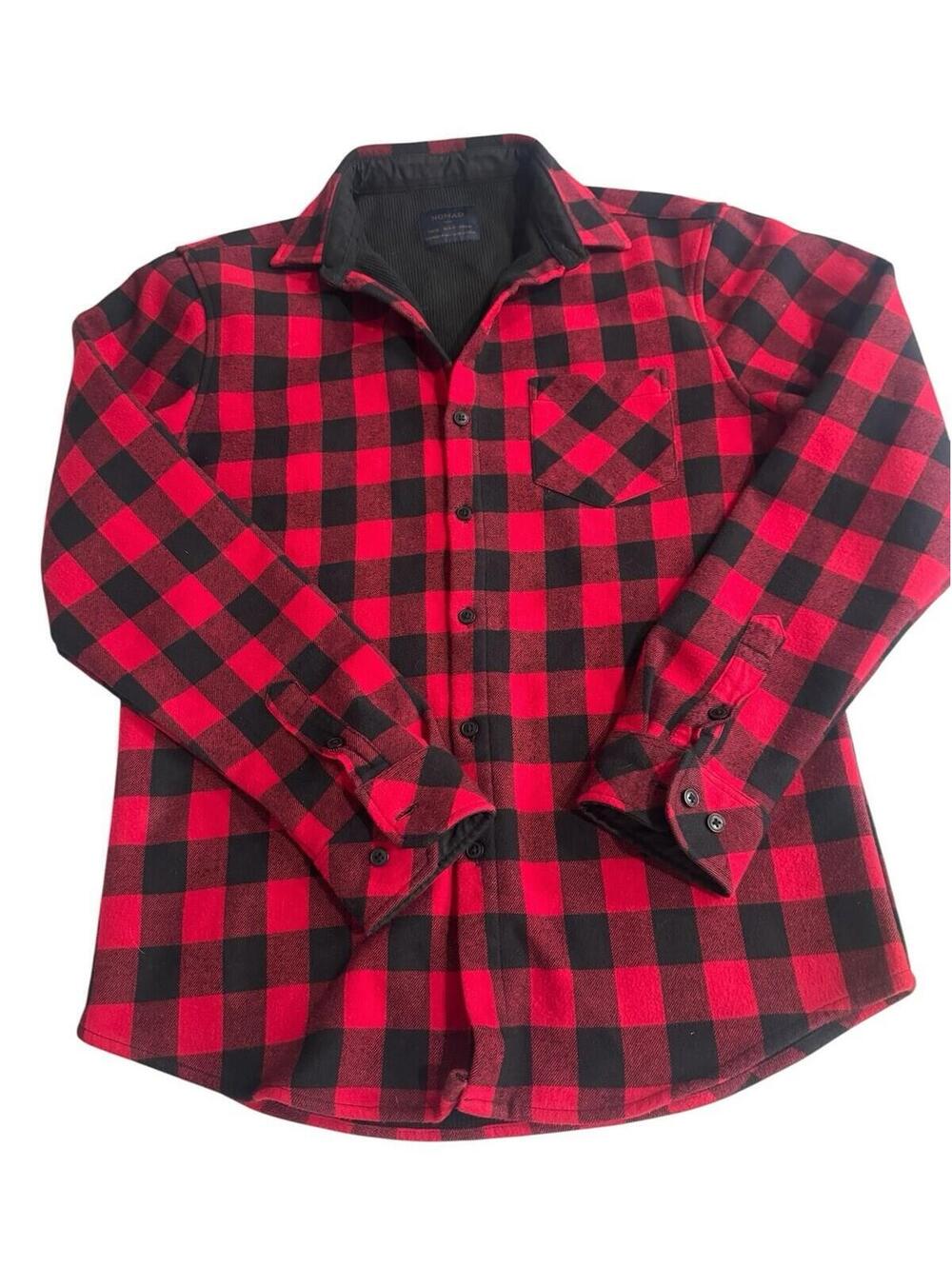 Nomad Flannel Mens Buffalo Plaid Sierra Thermal Lined, Size Medium